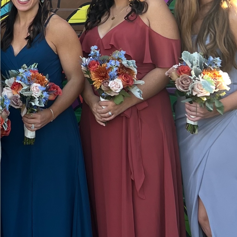 Azazie terracotta bridesmaid Dress